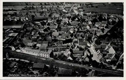 Ak Dalsheim Rheinhessen, Fliegeraufnahme