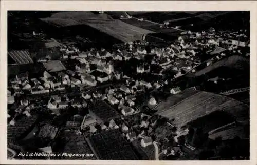 Ak Au in der Hallertau Oberbayern, Fliegeraufnahme