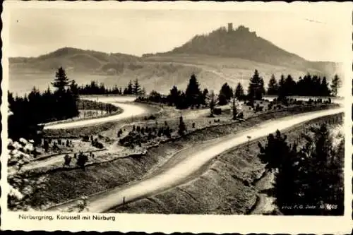 Ak Nürburg in der Eifel, Nürburgring, Karussell