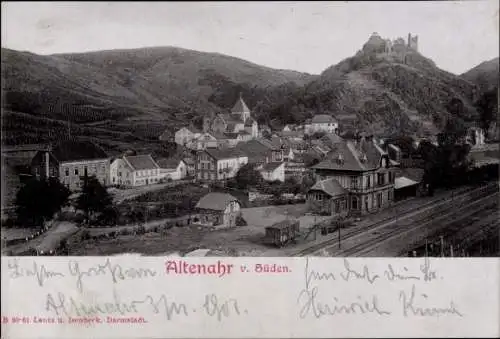 Ak Altenahr im Ahrtal, Gesamtansicht von Süden