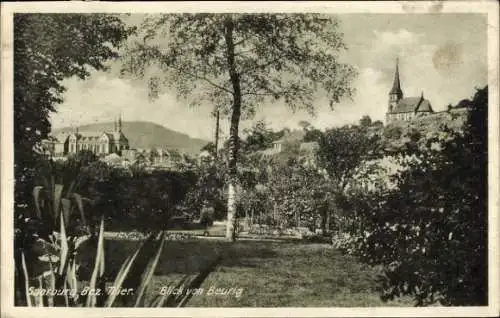 Ak Saarburg an der Saar Bezirk Trier, Teilansicht, Blick von Beurig