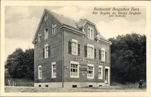 Ak Remscheid im Bergischen Land, Restaurant Bergisches Haus, Station Birgden der Barmer Bergbahn