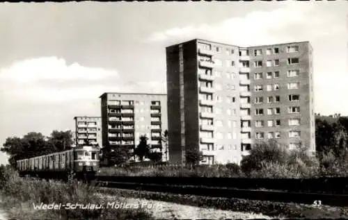 Ak Schulau Wedel an der Elbe, Möllers Park, Bahnstrecke