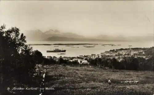 Ak Molde Norwegen, Dampfer Großer Kurfürst, Norddeutscher Lloyd