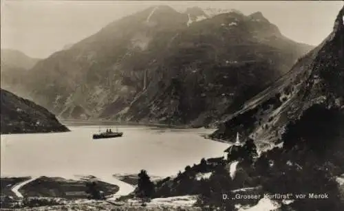 Ak Merok Geiranger Norwegen, Dampfer Großer Kurfürst, Norddeutscher Lloyd