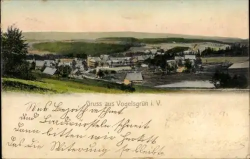 Ak Vogelsgrün Auerbach im Vogtland, Panorama