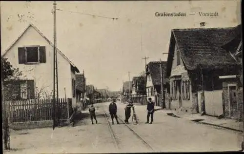 Ak Illkirch Graffenstaden Grafenstaden Elsass Bas Rhin, Vorstadt