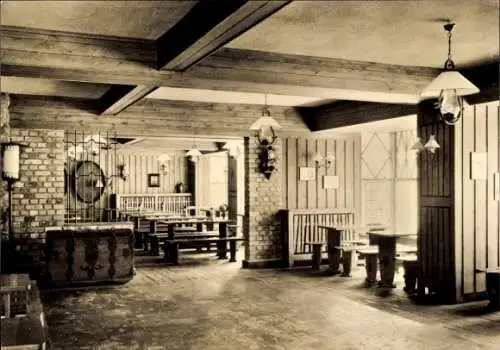 Ak Ostseebad Kühlungsborn im Kreis Rostock, HOG Balaton, Puschkinstraße 11, Innenansicht