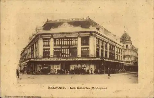 Ak Belfort Beffert Beffort Territoire de Belfort, Les Galeries Modernes