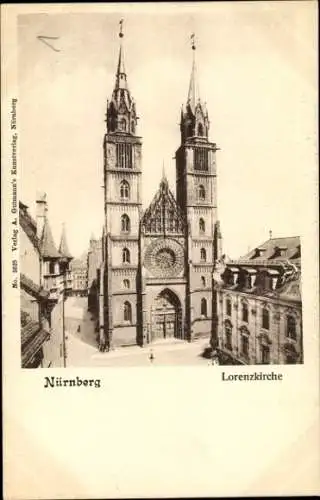 Ak Nürnberg in Mittelfranken, Lorenzkirche