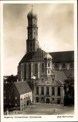 Ak Augsburg in Schwaben, Ulrichsmünster, Ulrichskirche