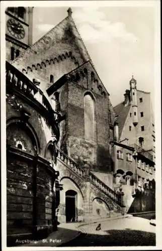 Ak Augsburg in Schwaben, St. Peter