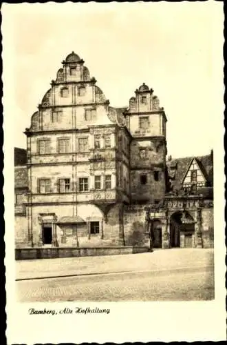 Ak Bamberg in Oberfranken, Alte Hofhaltung