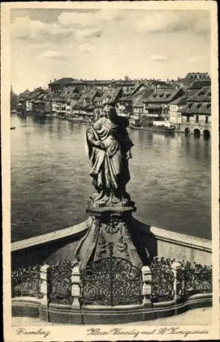 Ak Bamberg in Oberfranken, Klein Venedig, St. Kunigunda