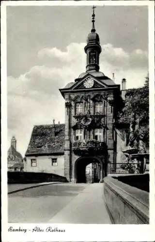 Ak Bamberg in Oberfranken, Altes Rathaus