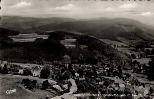 Ak Langenholthausen Balve im Sauerland, Panorama, Cafe Pension Geste