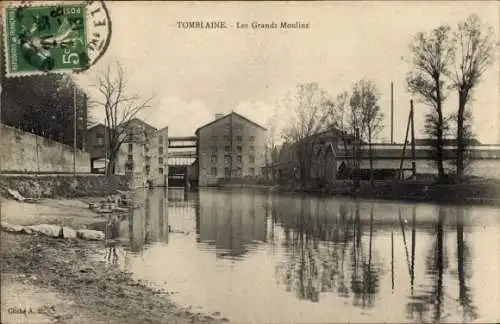 Ak Tomblaine Meurthe et Moselle, Les Grands Moulins