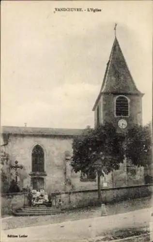 Ak Vandœuvre lès Nancy Vandoeuvre Meurthe et Moselle, Kirche