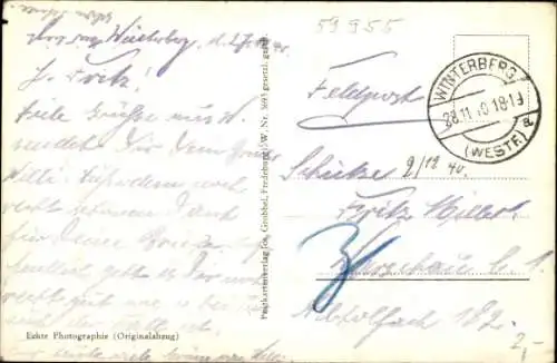 Ak Winterberg im Sauerland, Straßenpartie