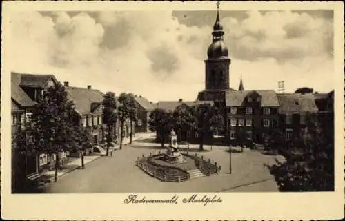 Ak Radevormwald Bergisches Land, Marktplatz