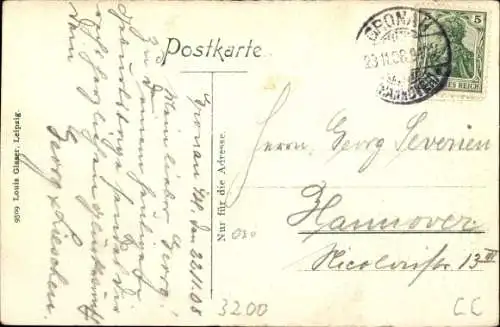 Ak Hildesheim in Niedersachsen, Markt, Knochenhauer, Amtshaus