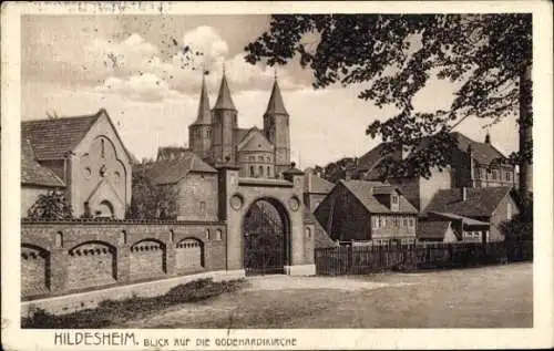 Ak Hildesheim in Niedersachsen, Godehardikirche