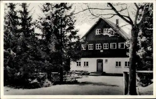 Ak Königskrug Braunlage im Oberharz, Hütte des Herzklubs