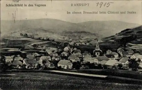 Ak Ranrupt Roggensbach Elsass Bas Rhin, Panorama, Oberes Breuschtal, Schlachtfeld in den Vogesen