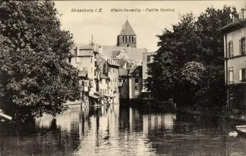 Ak Straßburg Elsass Bas Rhin, Klein-Venedig