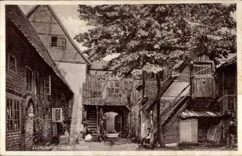 Ak Lüneburg in Niedersachsen, Roter Hahn