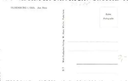 Ak Oldenburg in Oldenburg, Stau, Boote, Kräne