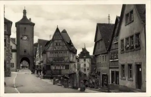 Ak Rothenburg ob der Tauber Mittelfranken, Plönlein