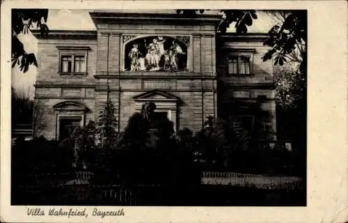 Ak Bayreuth in Oberfranken, Villa Wahnfried