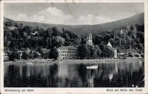 Ak Miltenberg am Main Unterfranken, Teilansicht, Stadtmitte