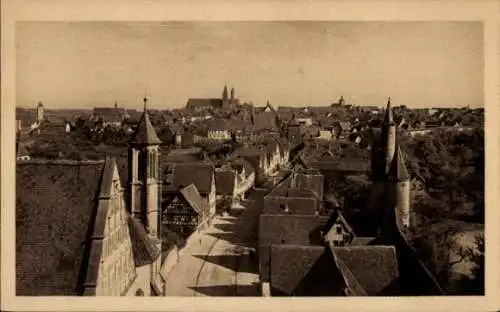 Ak Rothenburg ob der Tauber Mittelfranken, Teilansicht