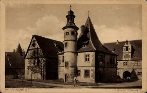 Ak Rothenburg ob der Tauber Mittelfranken, Hegenreiterhaus