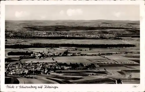 Ak Kitzingen in Mainfranken Bayern, Totalansicht, Blick vom Schwanberg