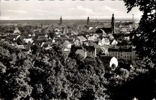 Ak Erlangen in Mittelfranken Bayern, Totalansicht, Blick vom Burgberg