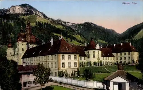 Ak Ettal Oberbayern, Kloster, Benediktinerabtei