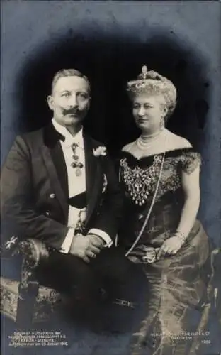 Ak Kaiser Wilhelm II, Kaiserin Auguste Viktoria, Portrait