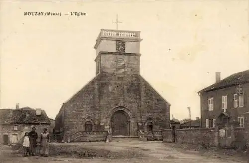 Ak Mouzay Lothringen Meuse, Eglise