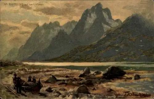 Künstler Ak Lofoten Norwegen, Am Raftsund