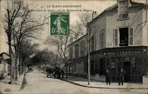 CPA Le Plant Champigny sur Marne Val de Marne, Boulevard du Centre, Boulevard de Nogent