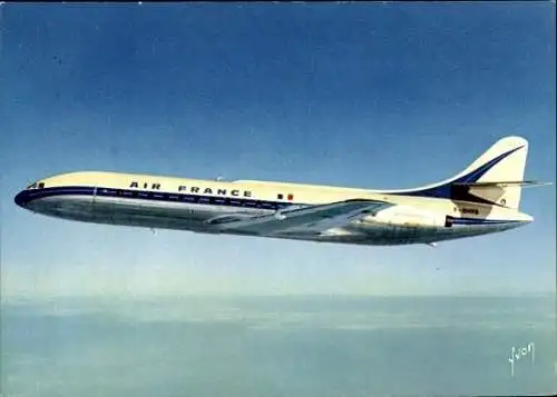 Ak Französisches Passagierflugzeug, Air France, Caravelle