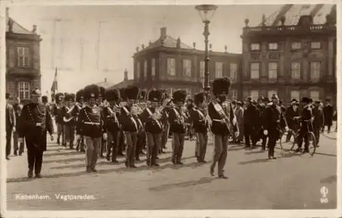 Ak København Kopenhagen Dänemark, Vagtparade, Wachtparade