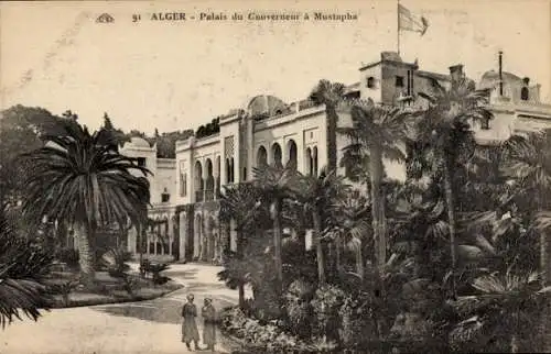 Ak Algier Algier Algerien, Gouverneurspalast in Mustapha