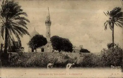 Ak Alexandria Ägypten, Moschee von Sidi Gaber