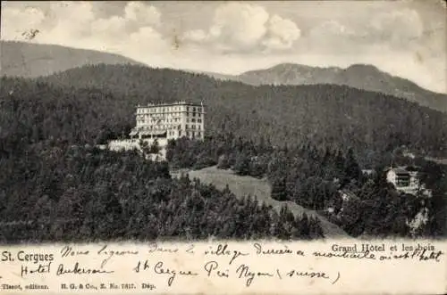 Ak Saint Cergue Kanton Waadt, Grand Hotel