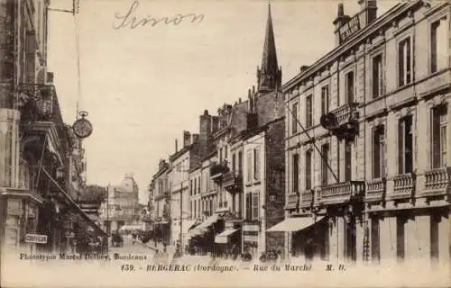 Ak Bergerac-Dordogne, Rue du Marché