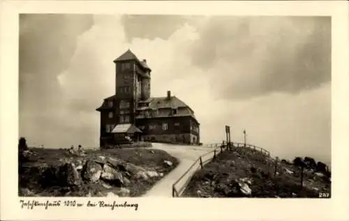 Ak Jeschkenhaus auf der Jeschkenkoppe bei Reichenberg